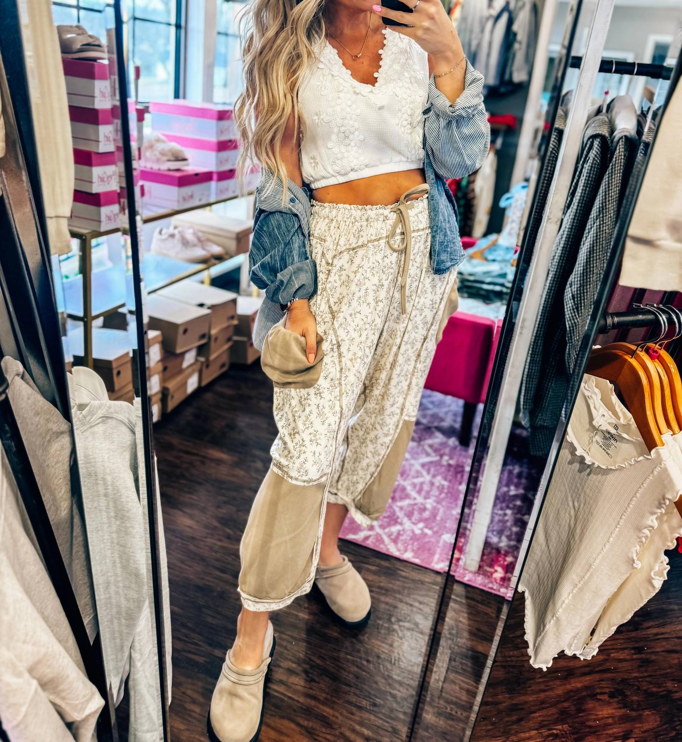 Pol - Folklore Wide Leg Lounge Pants