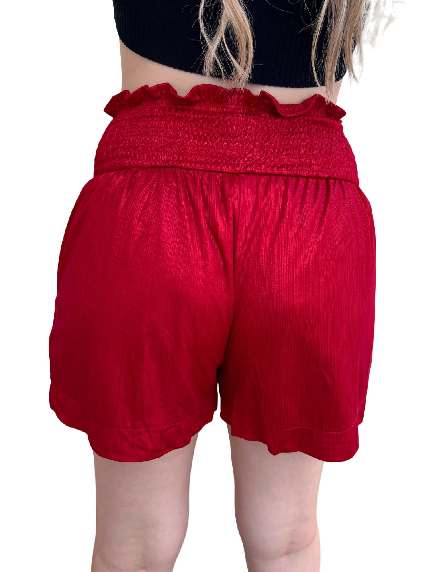High Waisted Shimmer Shorts