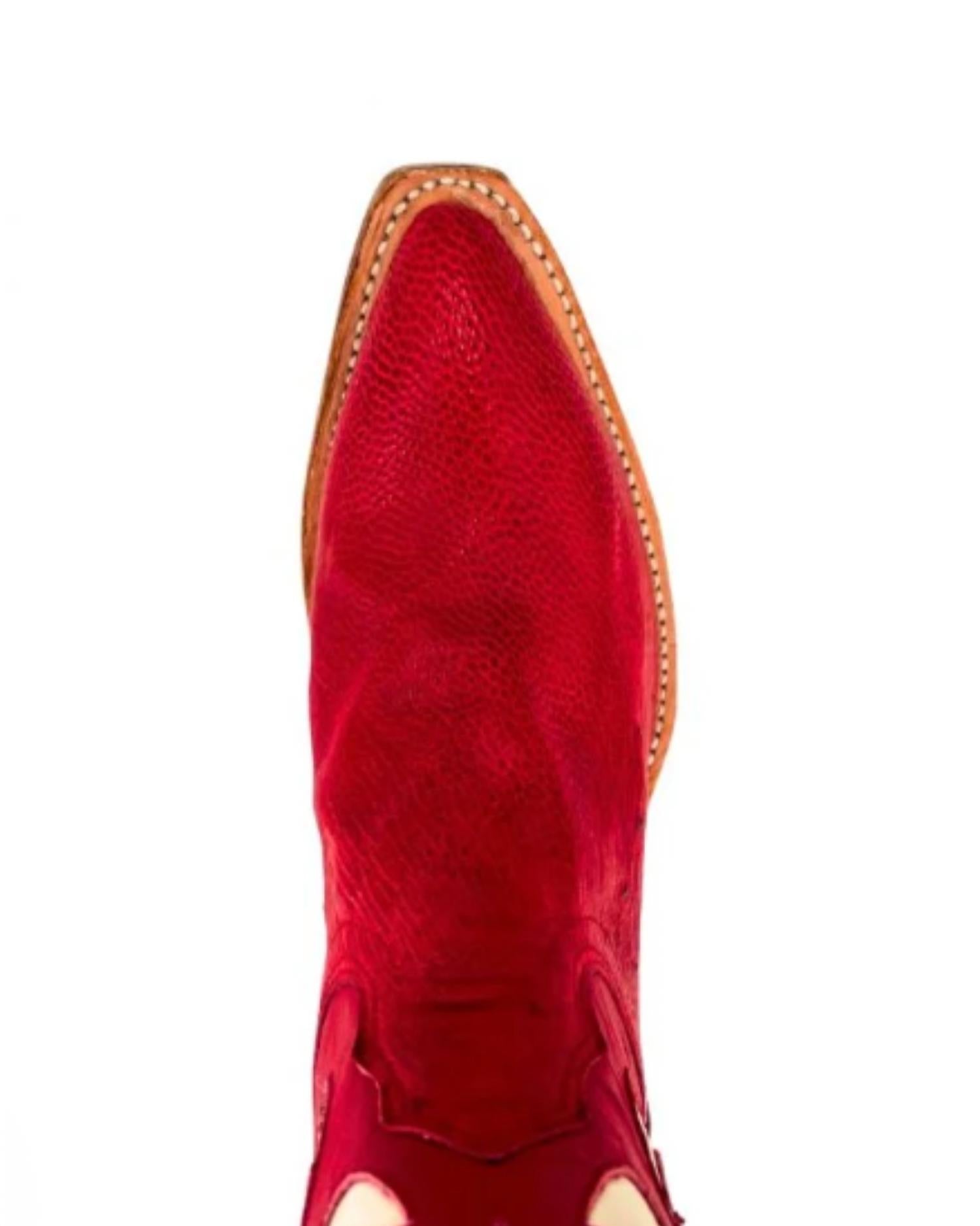 Fenoglio - Women's Smooth Ostrich Short Boots