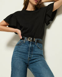 Nation Ltd - Camille Ruffle Sleeve Top