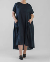 Mat Fashion - Black Cotton Shirt Dress