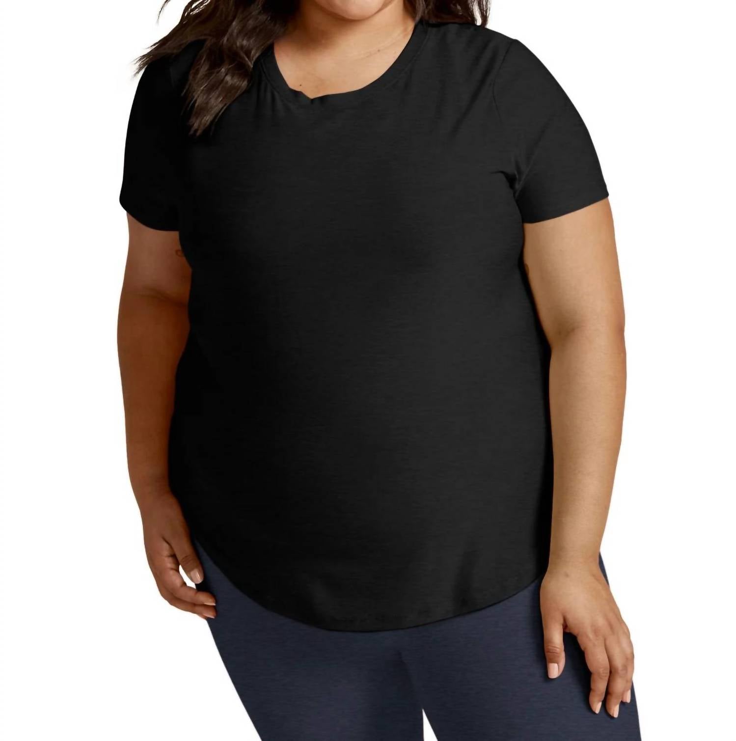 Beyond Yoga - Featherweight On The Down Low Tee - Plus