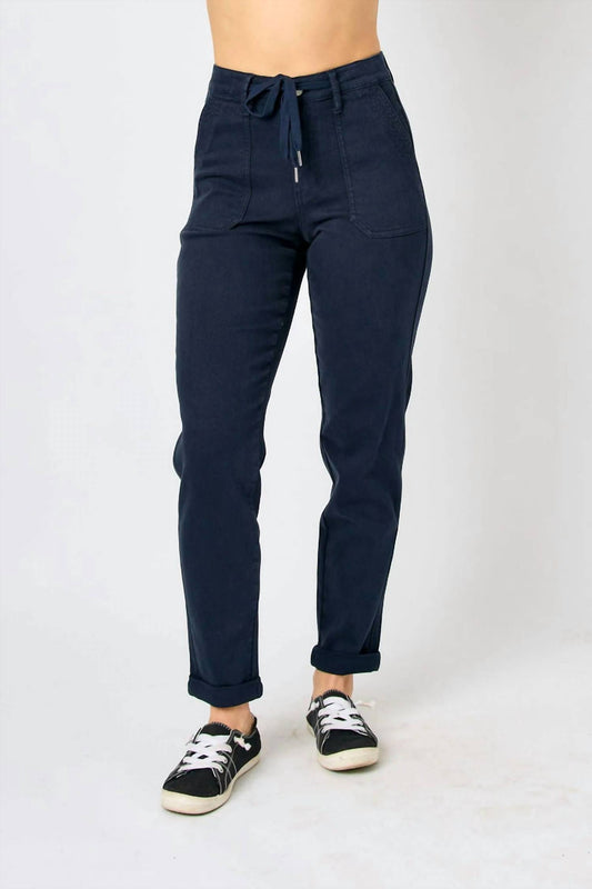 Judy Blue - High Waist Garment Dyed Cuffed Jogger