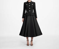 Self-Portrait - Boucle Taffeta Midi Dress