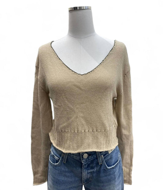 Souchi - YASMEEN CROP LONG SLEEVE SWEATER