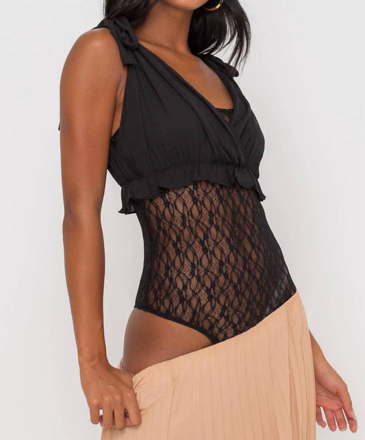 Lush - Lace Bodice Bodysuit
