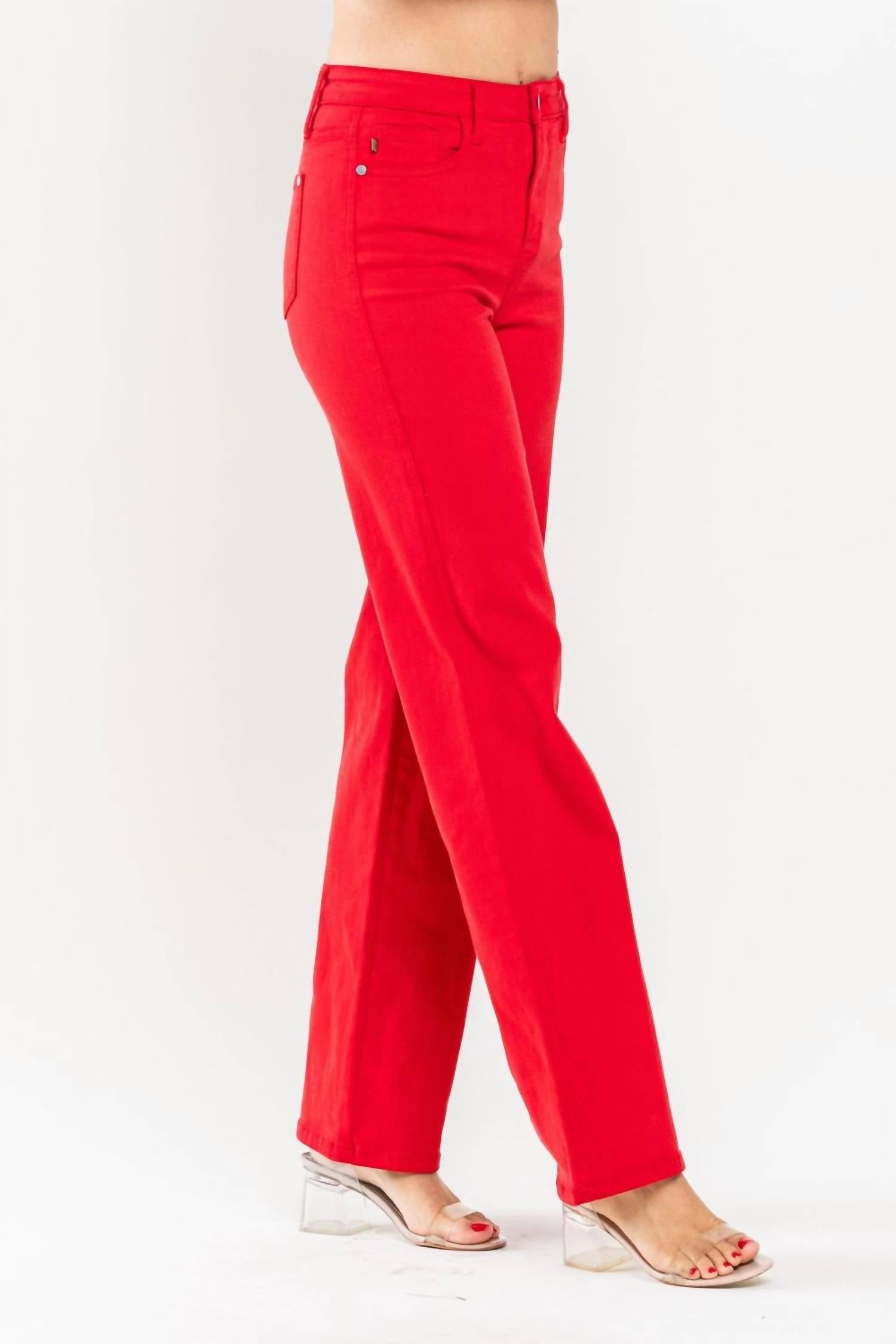 Judy Blue - High Waist Non-distressed Straight Jeans