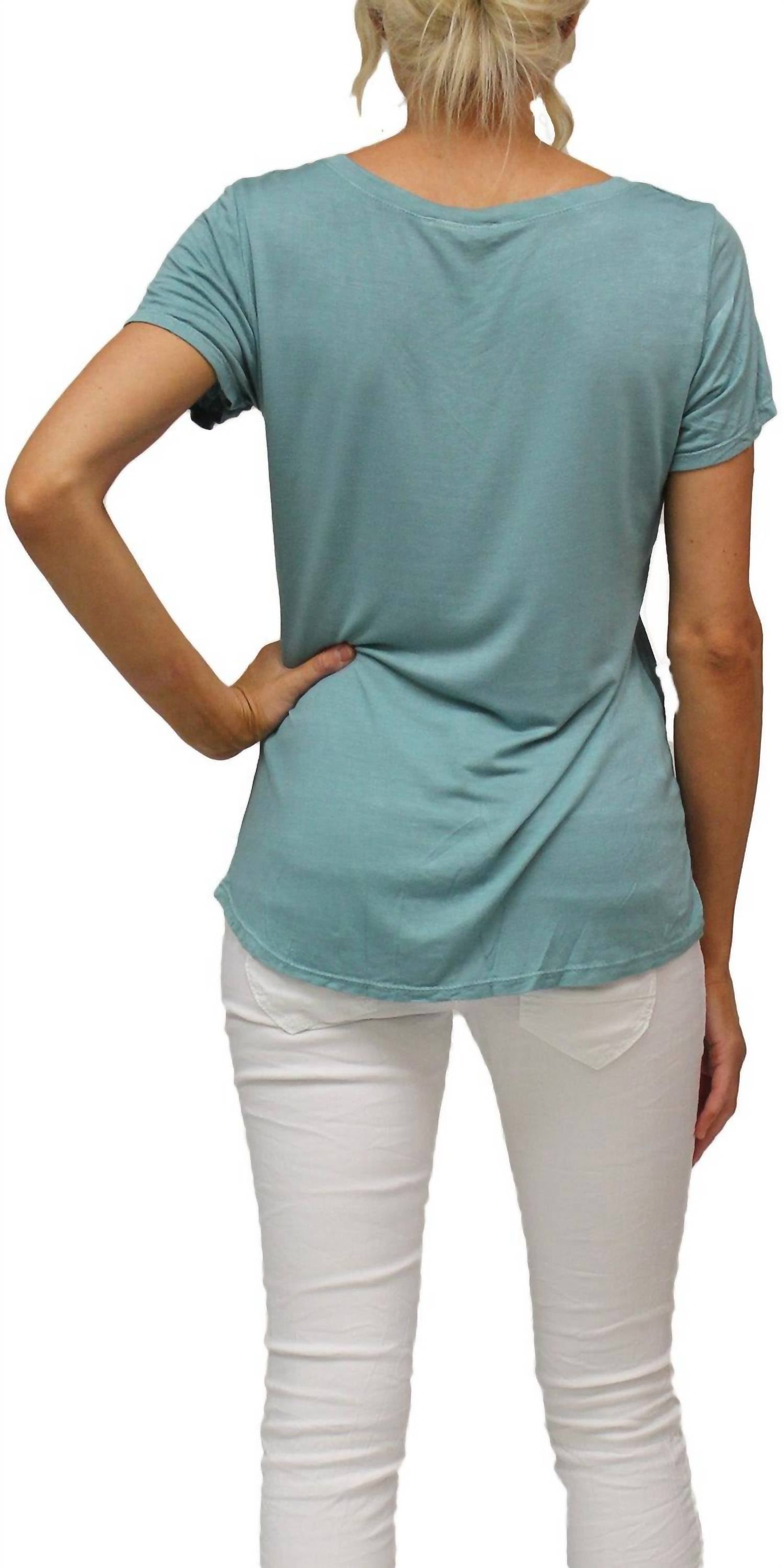 Gigi Moda - Nola Short Sleeve Satin Tee