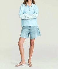 Ser.O.Ya - Emilee Long Sleeve Layered Polo Top