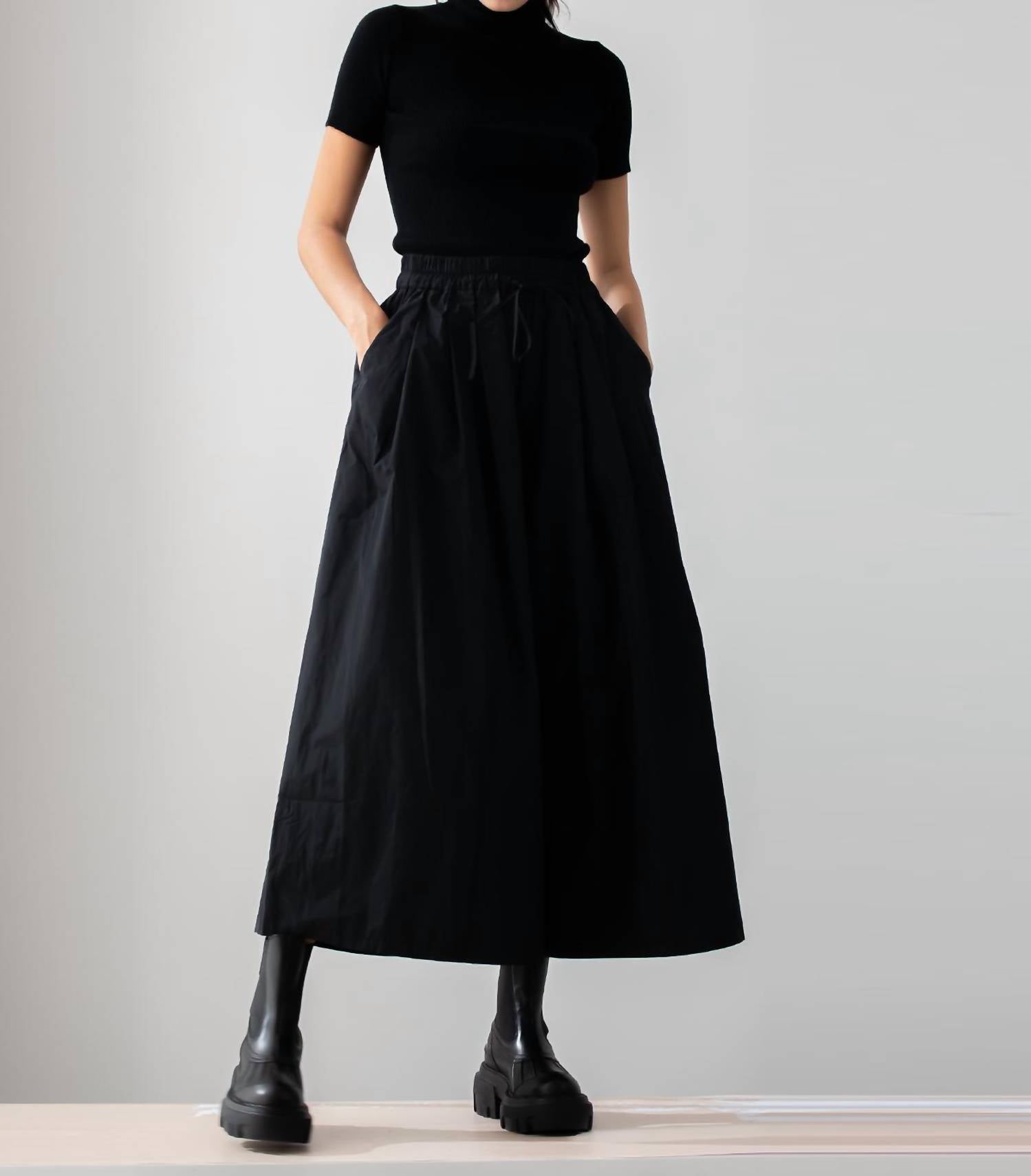 Psophia - Taffeta Palazzo Pants