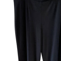 Estelle and Finn Women's Textured Ruffle Hem Pants in black - women's pants - detail view