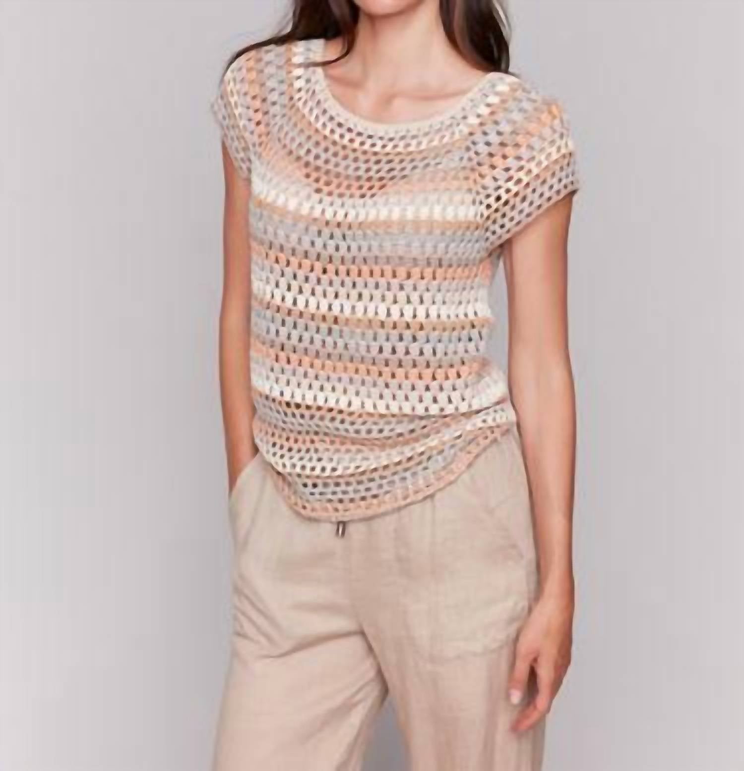 Charlie B - Crochet Cap Sleeve Top