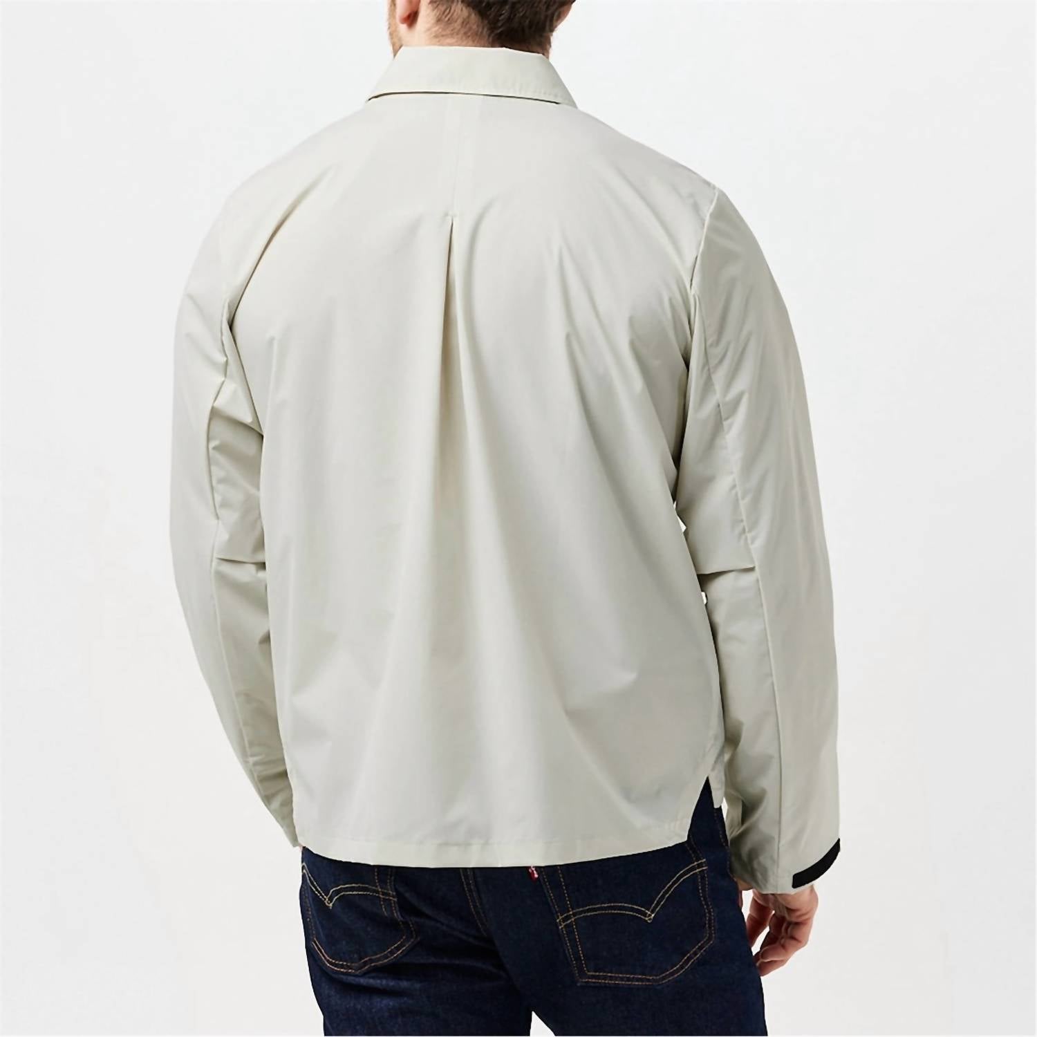 Rains Mito Zip Up Overshirt in matrix - men's jacket - alternate view