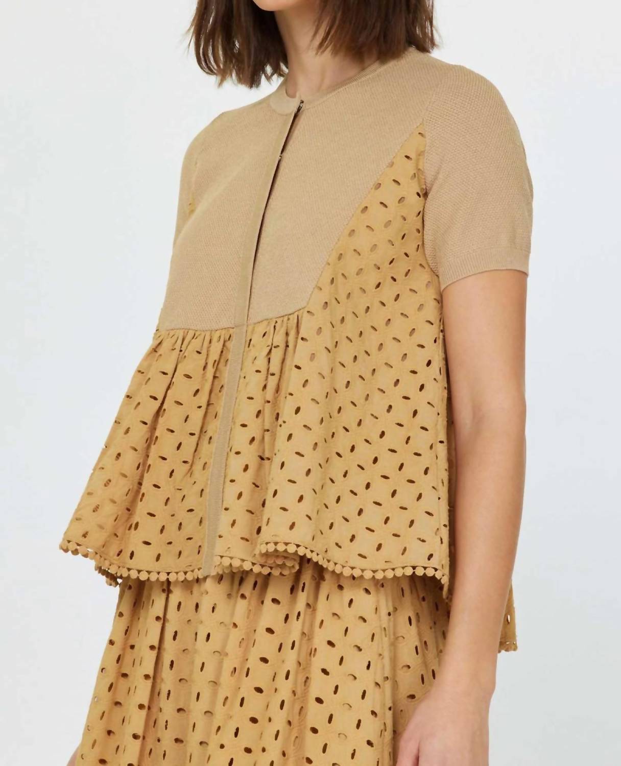 Current Air - Women's Woven Eyelet Blouse