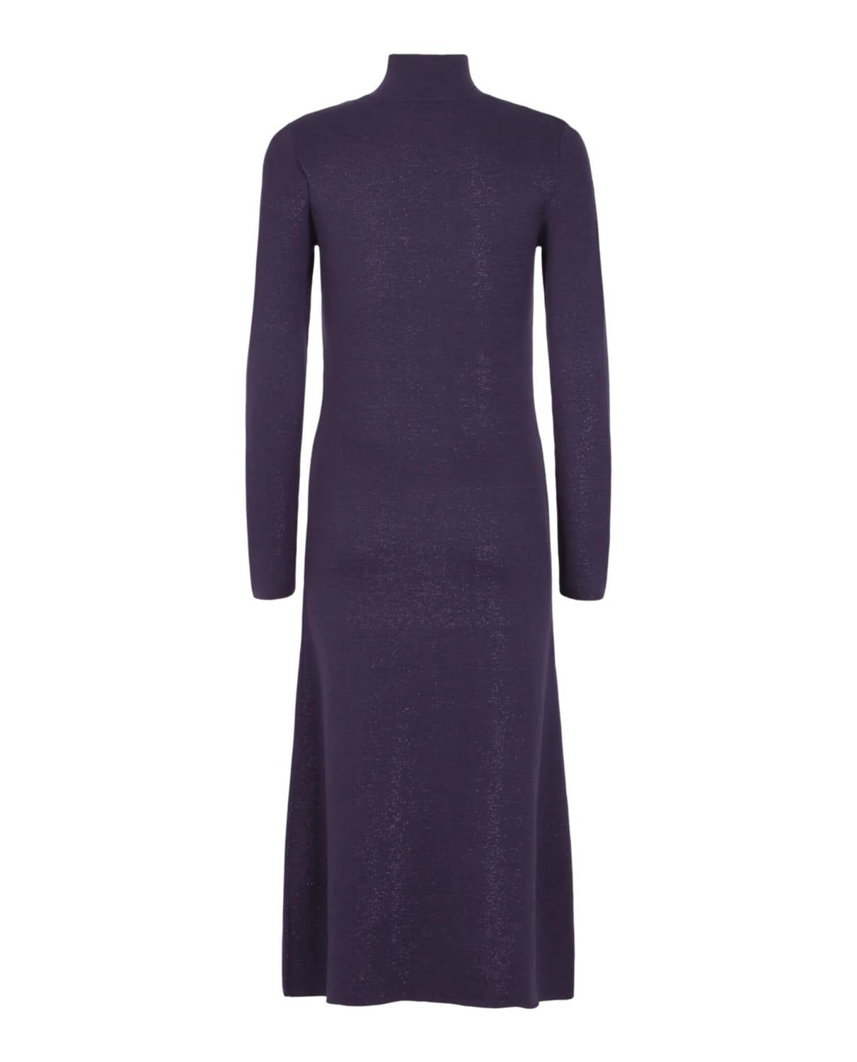 Salvatore Ferragamo - Women's Lamé Wool Blend Dress