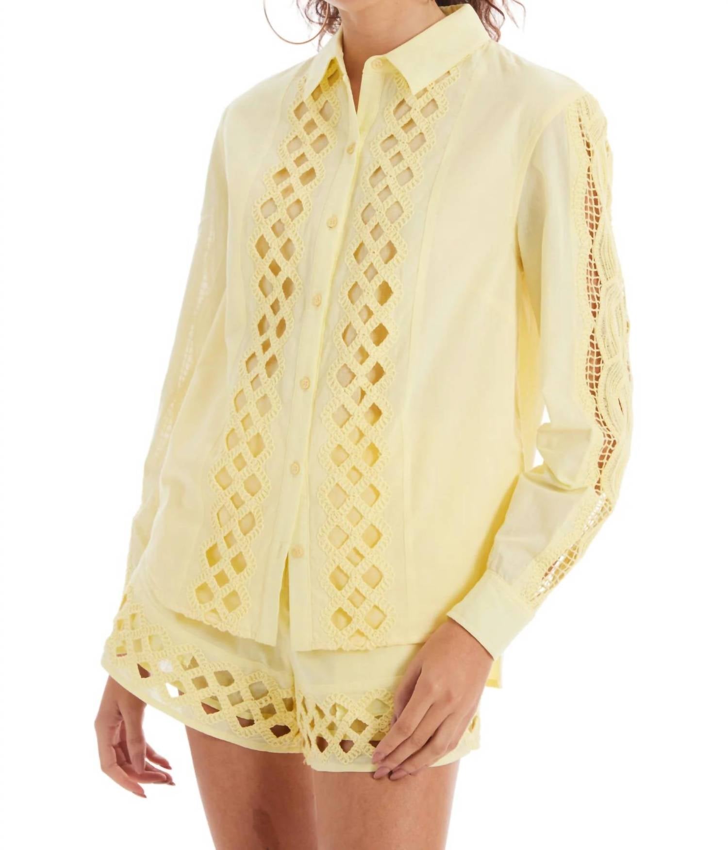 Allison New York - Eyelet Nina Shirt