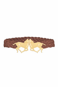 Juan De Dios - Women's Polo Leather Braided Belt