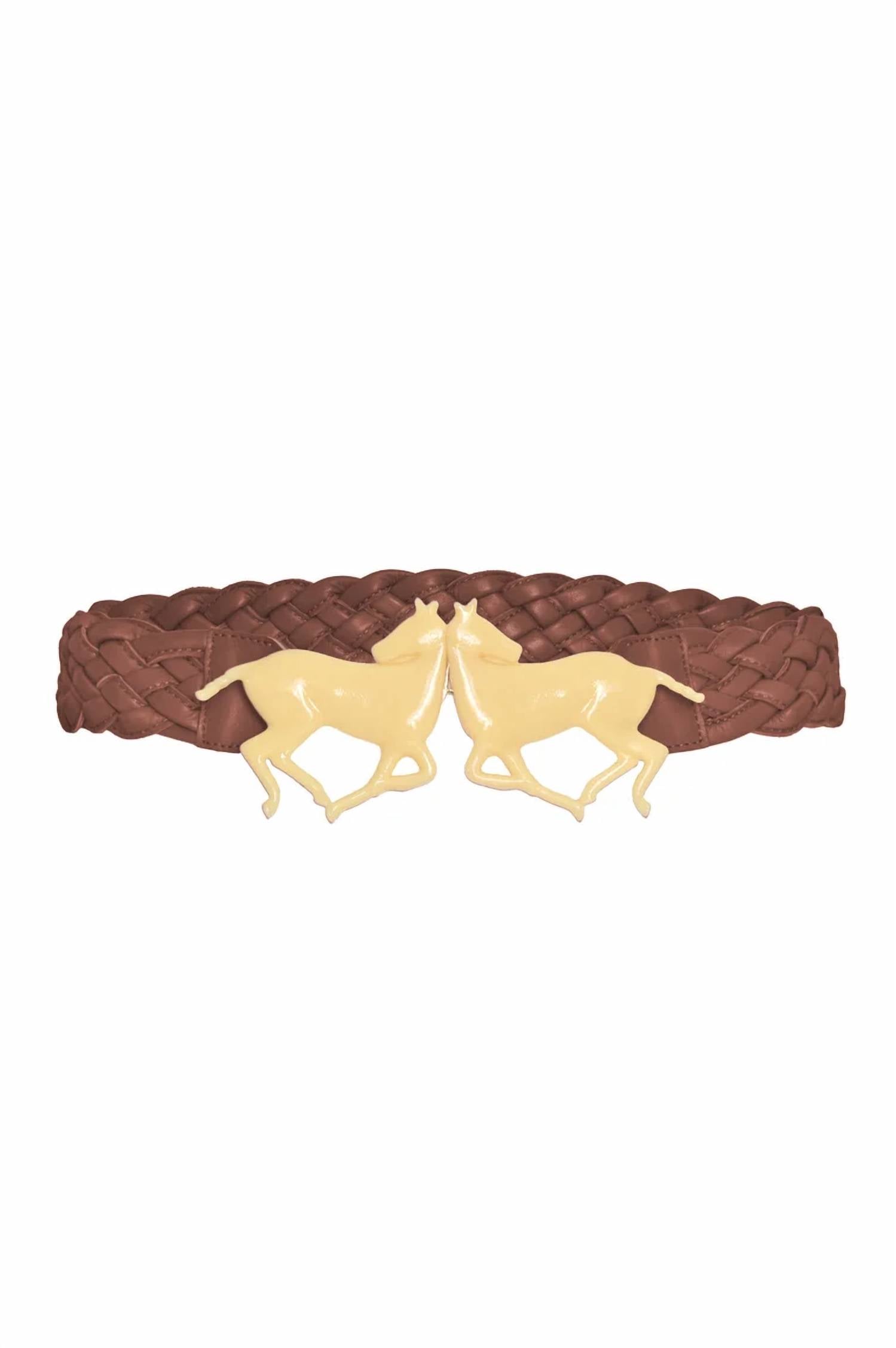 Juan De Dios - Women's Polo Leather Braided Belt