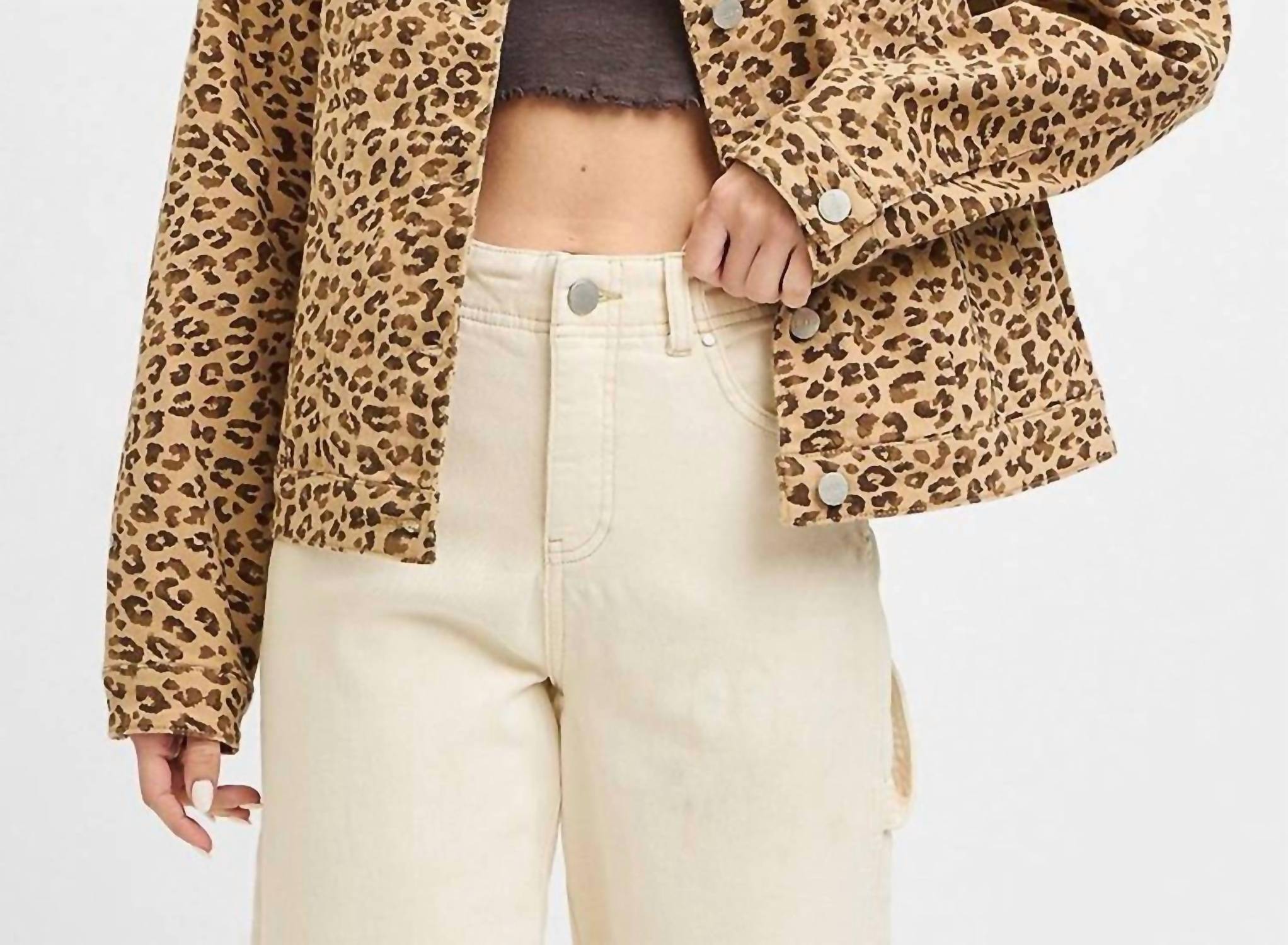 RISEN Bring Out Your Animal Jacket in beige - women's jacket