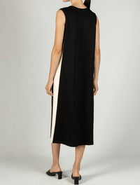 Before You Collection Scuba Sleeveless Midi Dress in black - women's dress - view 4
