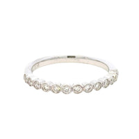 Aamiaa - 0.30 Carat Natural Diamond Round Brilliant And Baguette Band Ring - Size 6.5