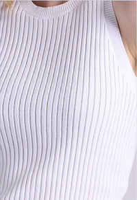 Minnie Rose - Viscose Ribbed Pointelle Tank