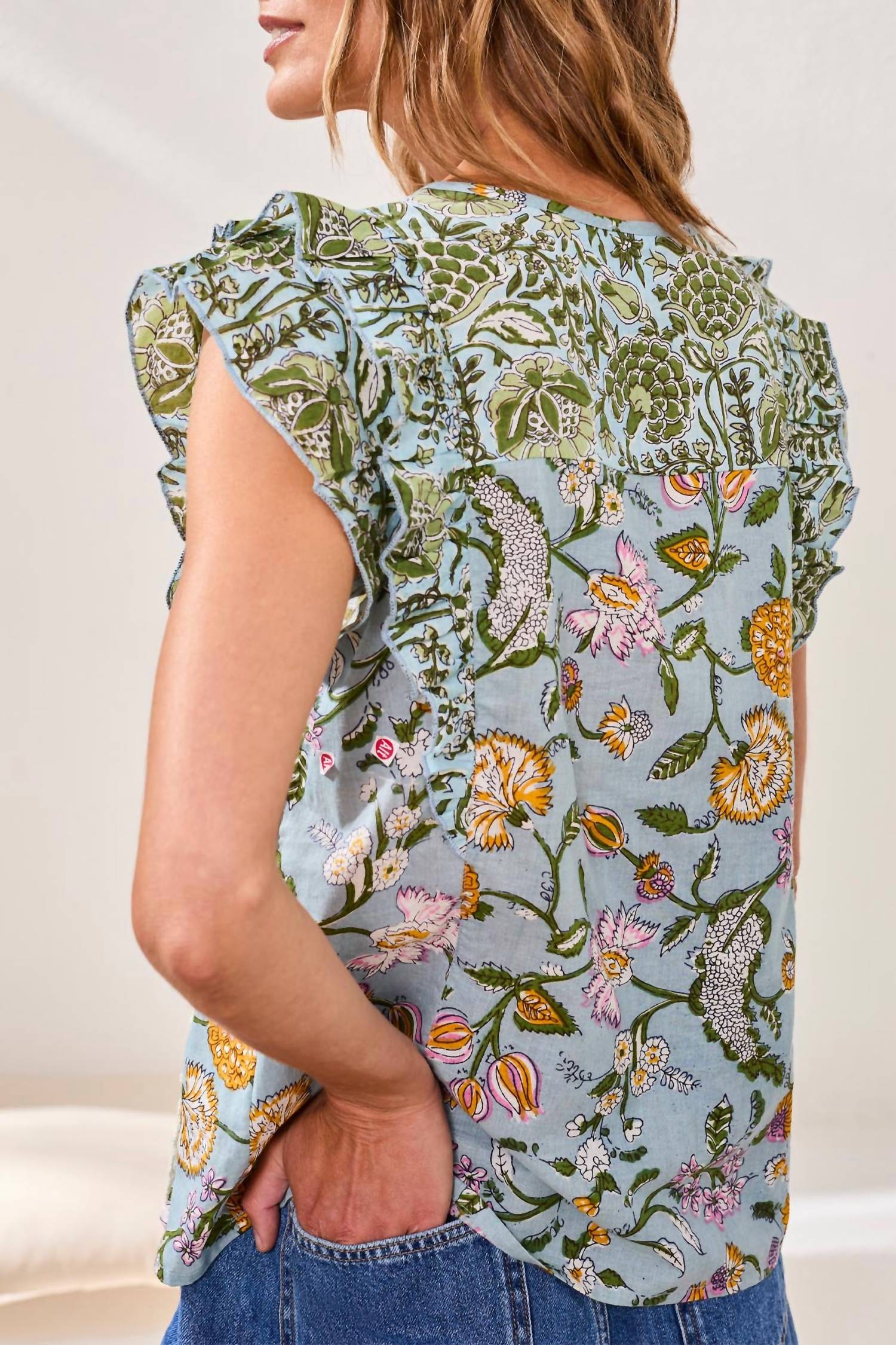 Tribal - Mixed Print Blouse