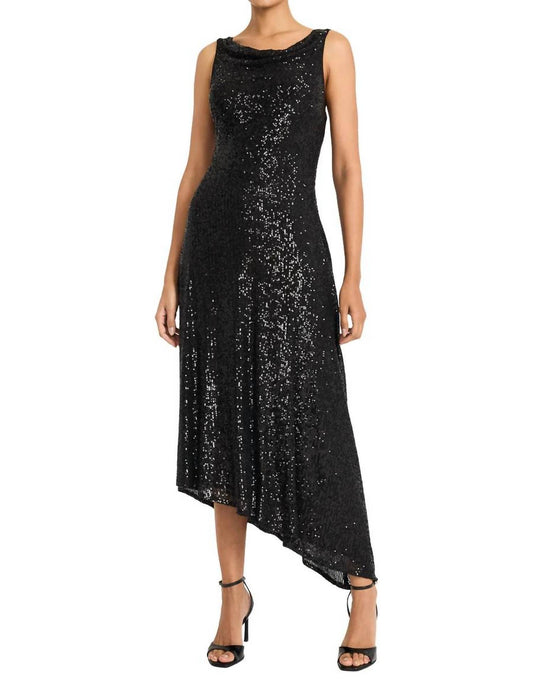 Maggy London - Asymmetrical Sequin Dress