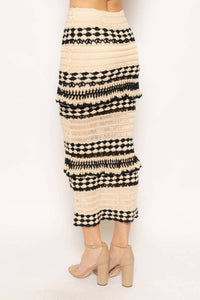 Fore Collection - Crochet Ruffle Maxi Skirt