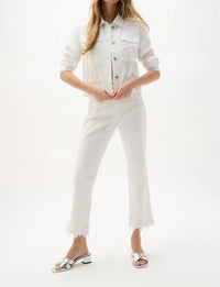 Joseph Ribkoff - Lace Embroidered Denim Jacket