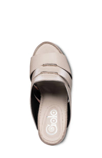 Seamingly Soy Leather Strapped Heel Sandals