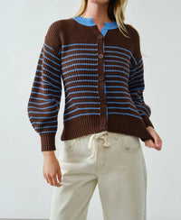 Aaron & Amber - Striped Cardigan