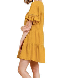 Umgee - Ruffle Sleeve Tier Dress