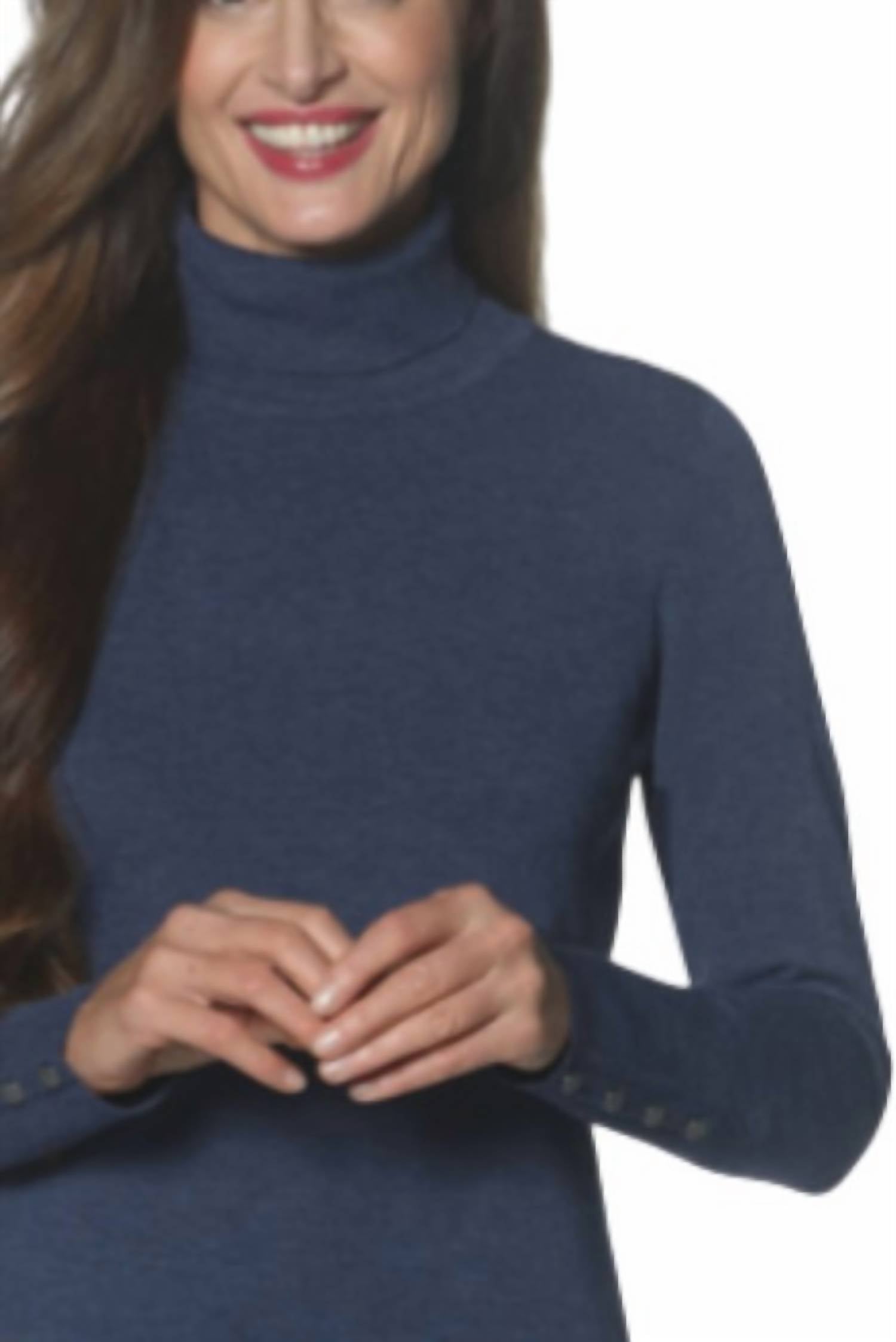 J'Envie/Eli - Cute As A Button Turtleneck Top