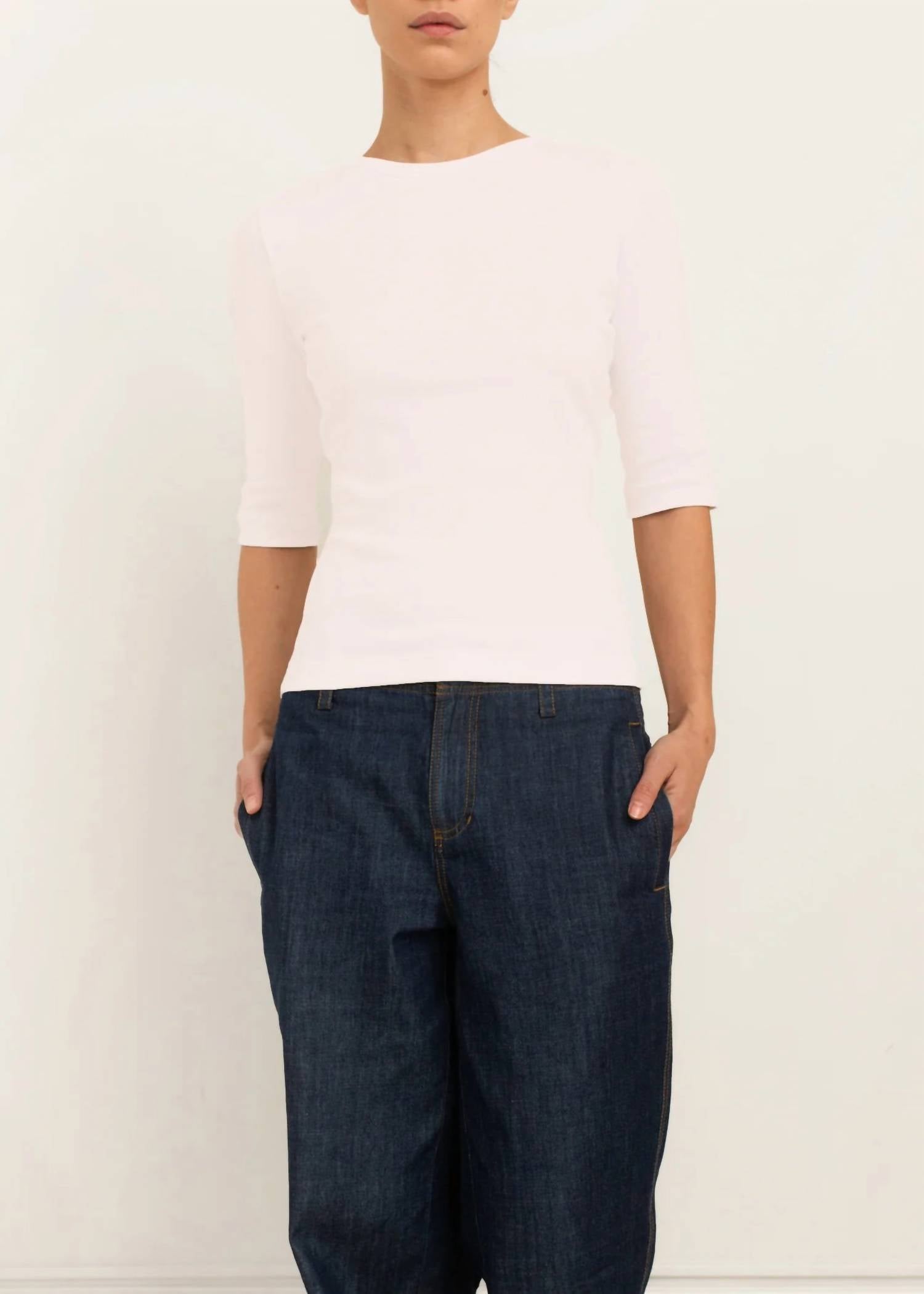 Paper Label - Akari Ribbed Short Sleeve Tee