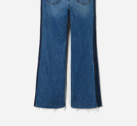 RE/DONE Women's Californian Mid 70’s Jeans in shadow denim - women's jeans - detail view