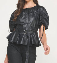 Strut & Bolt - Bet On You Faux Leather Top