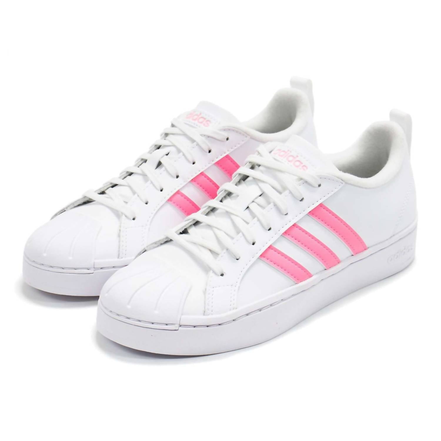 adidas Girl's Streetcheck Lace-up Sneakers in white - kids' sneaker