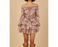 Skylar Rose - Off Shoulder Tiered Mini Dress