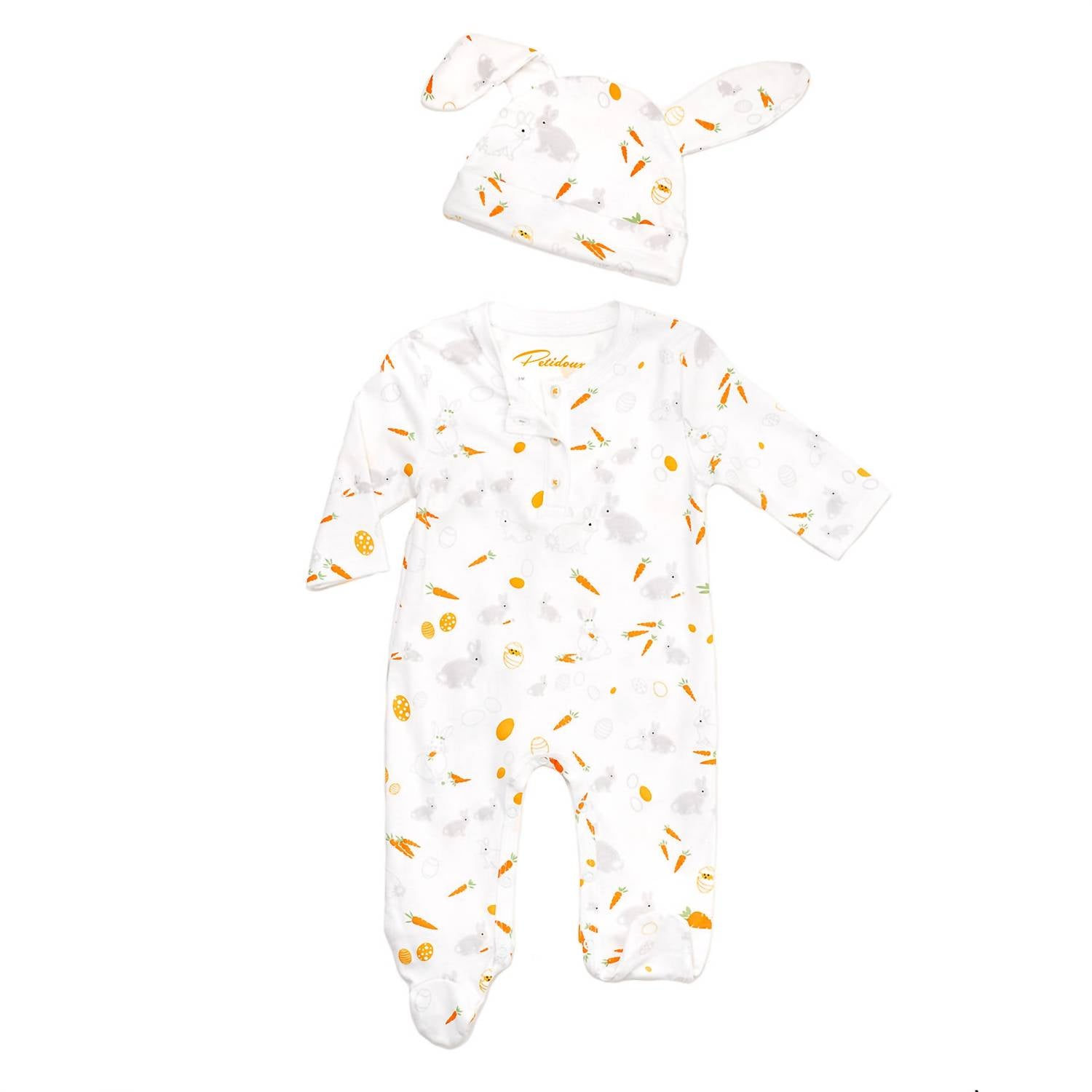 Petidoux - Baby's Bunnies And Carrots Baby Set