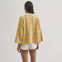 Free People - Auggie Collared Tee