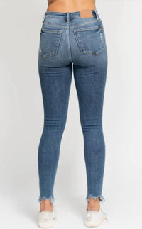 Judy Blue - Destroyed Shark Bite Skinny Jeans