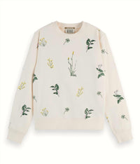 Scotch & Soda - All Over Embroidered Sweatshirt