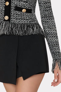 Milly - Textured Fringe Cardigan Jacket