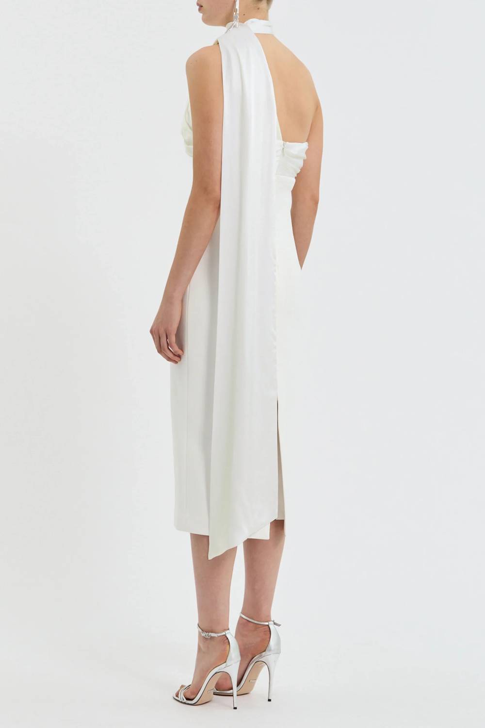 Rebecca Vallance - Atlas Halter Tie Midi Dress