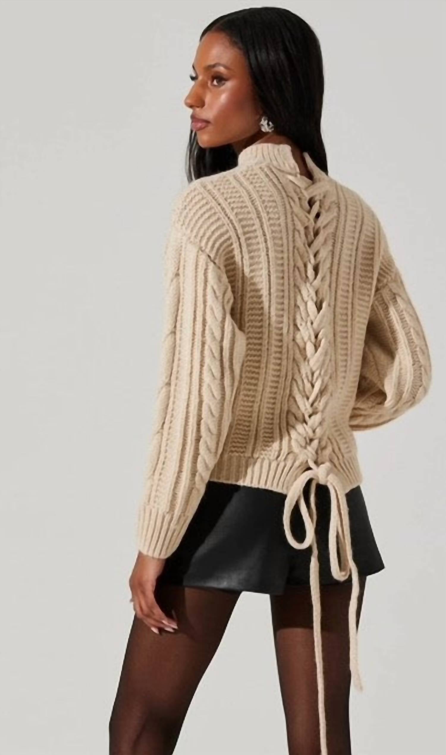 Astr - Tie Back Sweater