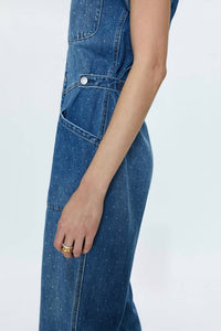 PISTOLA Grover Fieldsuit Utopia Dot Jumpsuit in blue - women's pants - view 5