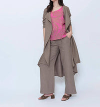 Blueberry - Draped Duster