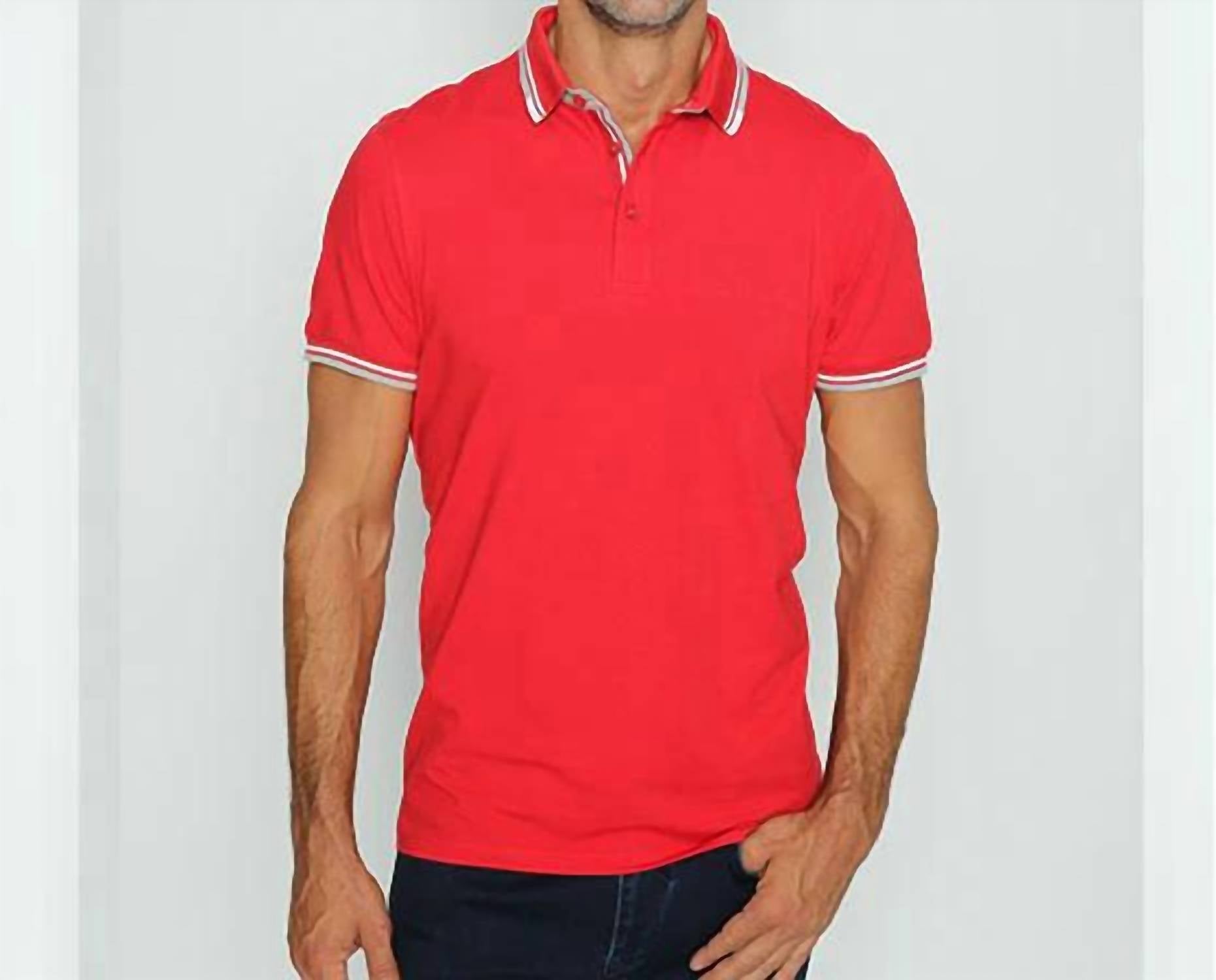 Eight X - Stripe Trim Polo