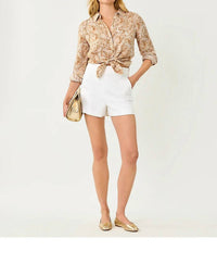 Lilly Pulitzer - Sea View Linen Button Down Shirt